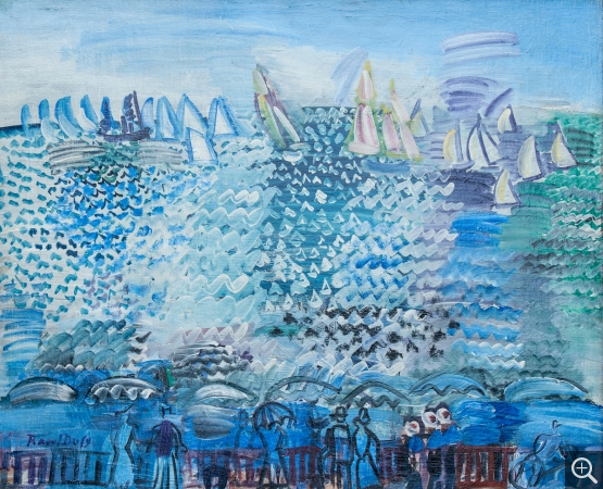 Raoul DUFY (1877-1953), The Regatta in Le Havre, 1925, oil on canvas, 52.5 x 63.5 cm. Private collection. © MuMa Le Havre / Charles Maslard © Adagp, Paris 2019