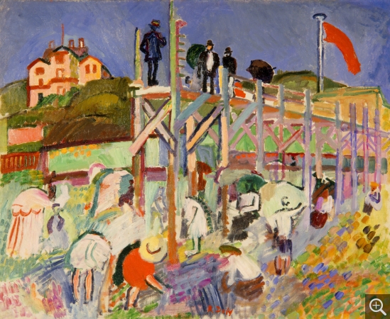 Raoul DUFY (1877-1953), Boardwalk of the Casino Marie-Christine at Le Havre, vers 1906, oil on canvas, 64.8 x 80 cm. Milwaukee Art Museum, Gift of Mrs Harry Lynde Bradley. © Photo P. Richard Eells © Artists Rights Society (ARS), New York  / ADAGP, Paris, 2019