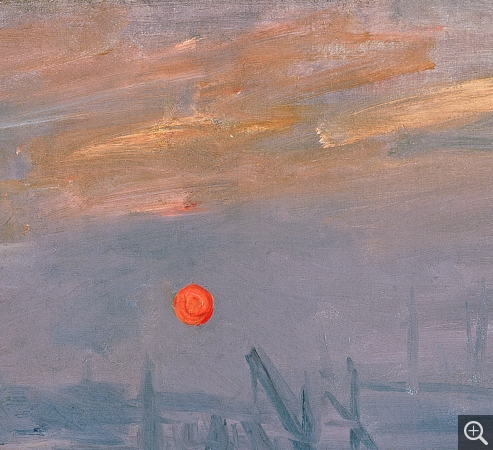 Claude MONET (1840-1926), Impression, soleil levant (détail), 1872, huile sur toile, 50 × 65 cm. Paris, Musée Marmottan Monet, don Victorine et Eugène Donop de Mouchy, 1940. © Bridgeman Images