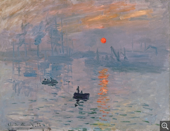 Claude MONET (1840-1926), Impression, soleil levant, 1872, huile sur toile, 50 × 65 cm. Paris,  Musée Marmottan Monet, don Victorine et Eugène Donop de Mouchy, 1940. © Bridgeman Images