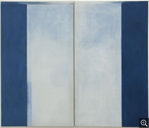 Geneviève ASSE (1923-2021), Ouverture II, 1971, diptyque, huile sur toile, 194,5 x 228 cm. Le Havre, MuMa. © MuMa Le Havre / Charles Maslard © ADAGP, Paris, 2015