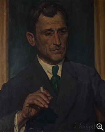 Jules AUSSET (1868-1955), Portrait du peintre Albert Copieux, 1924, huile sur toile. © MuMa Le Havre / Charles Maslard