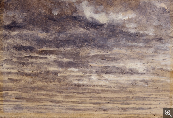 Eugène Boudin, Ciel strié gris, ca. 1848-1853. © MuMa Le Havre