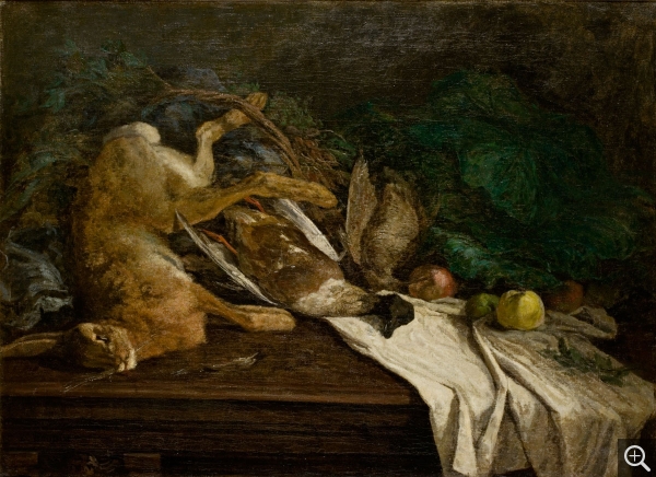 Eugène BOUDIN (1824-1898), Game and Fruit on a Table, ca. 1854-1857, oil on canvas, 72 x 98 cm. © MuMa Le Havre / Florian Kleinefenn