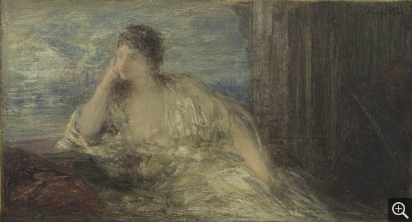 Henri FANTIN-LATOUR (1836-1904), La Captive, 1896, huile sur toile, 15 x 27 cm. © MuMa Le Havre / Charles Maslard