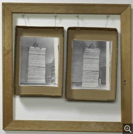 Robert FILLIOU (1926), Mensurations, 1972, photocollage, épreuve gélatino-artgentique collée sur carton, 59,7 x 60 cm. © MuMa Le Havre / Florian Kleinefenn