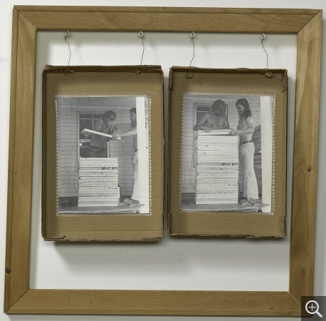 Robert FILLIOU (1926), Mensurations, 1972, photocollage, gelatin silver print pasted on cardboard, 59.7 x 60 cm. © MuMa Le Havre / Florian Kleinefenn