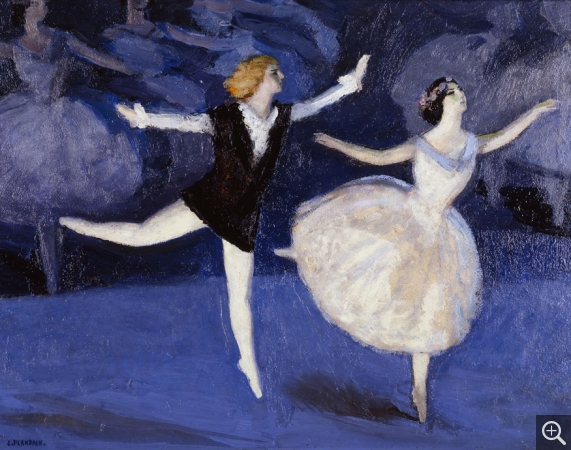 Jules Léon FLANDRIN (1871-1947), La Pavlova et Nijinsky, 1909, huile sur carton, 52 x 67,3 cm. © MuMa Le Havre / Florian Kleinefenn — © ADAGP, Paris, 2015