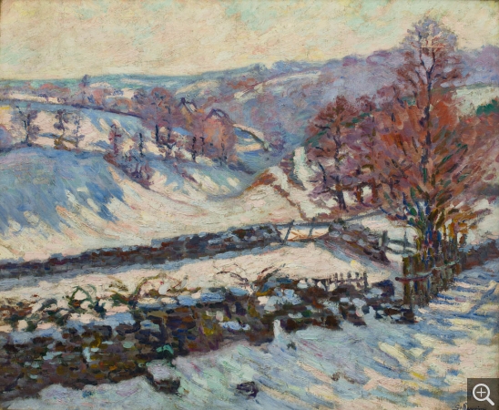 Armand GUILLAUMIN (1841-1927), Paysage de neige à Crozant, vers 1895, huile sur toile, 60 x 73 cm. © MuMa Le Havre / David Fogel