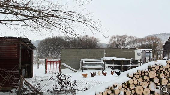 Sylvestre MEINZER, Matin de neige sur l'estuaire, 2013, photogramme (vidéo). © MuMa Le Havre / Sylvestre Meinzer