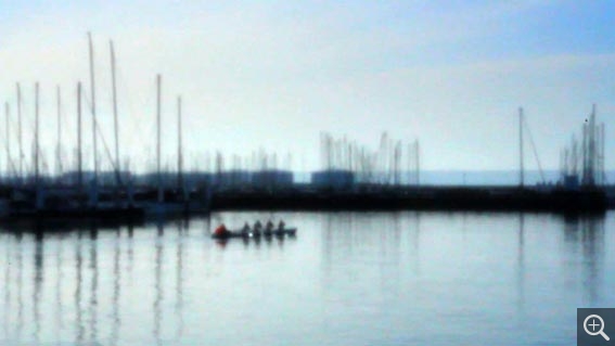 Sylvestre MEINZER, La plage et les régates, 2013, photogramme (vidéo). © MuMa Le Havre / Sylvestre Meinzer