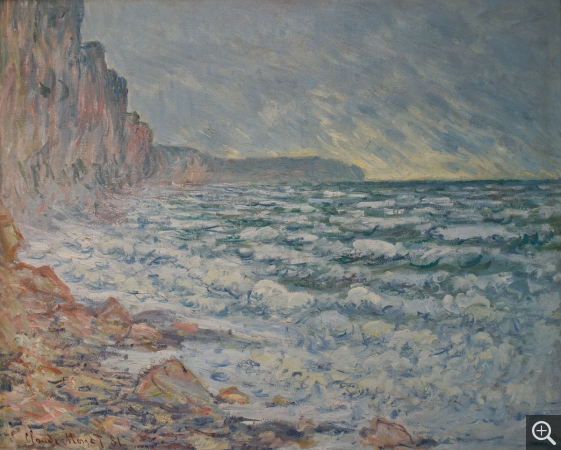 Claude MONET (1840-1926), Fécamp, bord de mer, 1881, huile sur toile, 63,5 x 80 cm. Le Havre Musée d’art moderne André Malraux, achat de la Ville avec l'aide du Fonds régional d'acquisition des musées, 1994. © MuMa Le Havre / David Fogel