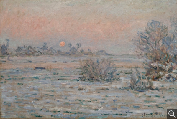 Claude MONET (1840-1926), Soleil d'hiver, Lavacourt, 1879-1880, huile sur toile, 55 x 81 cm. © MuMa Le Havre / David Fogel