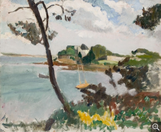 Jean PUY (1876-1960), Crique en Bretagne, ca. 1910, huile sur toile, 46 x 54,5 cm. © MuMa Le Havre / Florian Kleinefenn — © ADAGP, Paris, 2015