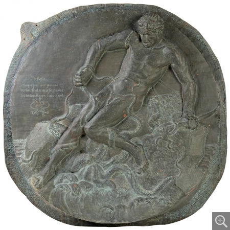 Laurent Marcel BURGER (1898-1969), Pêcheur attaqué par une pieuvre, 1926, bronze, 101,5 x 101,5 cm. MuMa musée d'art moderne André Malraux, Le Havre. © 2018 MuMa Le Havre / Charles Maslard