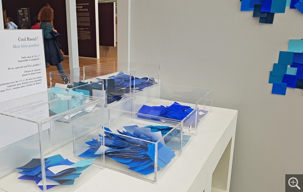 Espace pédagogique de l'exposition Dufy au Havre, 2019. © MuMa Le Havre / Claire Palué