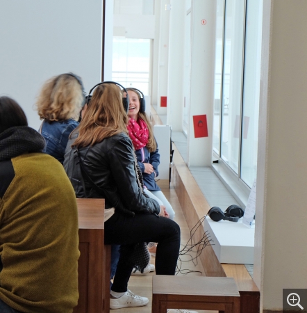 Espace pédagogique de l'exposition Dufy au Havre, 2019. © MuMa Le Havre / Claire Palué