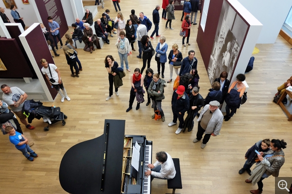 Jérôme Canavaggia au piano, Nuit des musées 2019. © MuMa Le Havre / Claire Palué