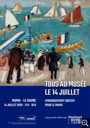 Raoul DUFY, Les Régates, Paris, Musée d’art moderne, legs du Docteur Maurice Girardin, 1953. © Musée d'Art Moderne de la ville de Paris / Roger Viollet © Adagp, Paris 2019