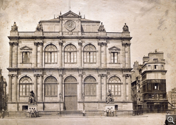 Le musée-bibliothèque, Avant 1893, photographie, 47 X 37,2 cm. Collection Mousset. © Archives municipales Le Havre