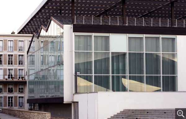 MuMa, vue rapprochée, façades nord-ouest. © MuMa Le Havre / Florian Kleinefenn