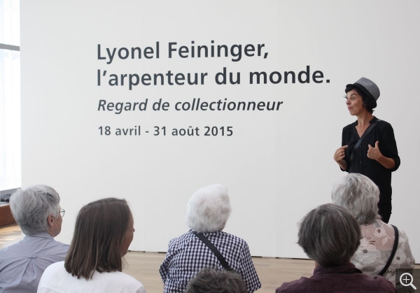 Sur les chemins de Feininger, représentation au MuMa le 04/07/2015. © Compagnie Carré Blanc sur fond bleu