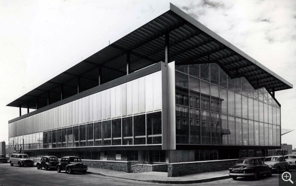 Musée-maison de la culture, Le Havre. View from the corner of rue Benjamin-Normand, 1961. © MuMa Le Havre