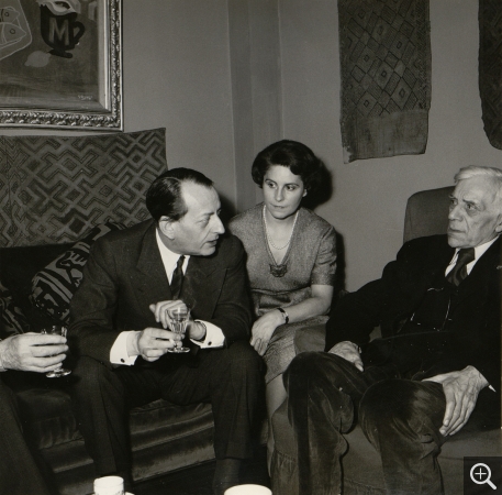 Jean Mangeot, André et Madeleine Malraux avec Georges Braque (à droite). © All rights reserved