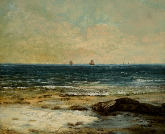 COURBET, Les Bords de la mer à Palavas | MuMa Le Havre : site officiel du  musée d'art moderne André Malraux