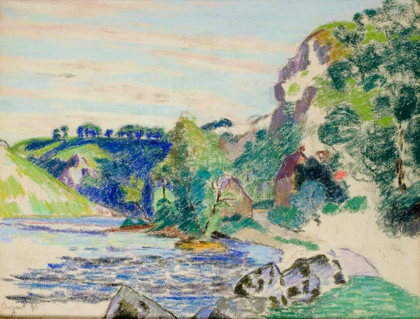 Armand GUILLAUMIN (1841-1927), Moulin sur la Creuse, 1896, pastel sur papier, 47,5 x 61 cm. © MuMa Le Havre / Florian Kleinefenn Armand GUILLAUMIN (1841-1927), Moulin sur la Creuse, 1896, pastel sur papier, 47,5 x 61 cm. © MuMa Le Havre / Florian Kleinefenn