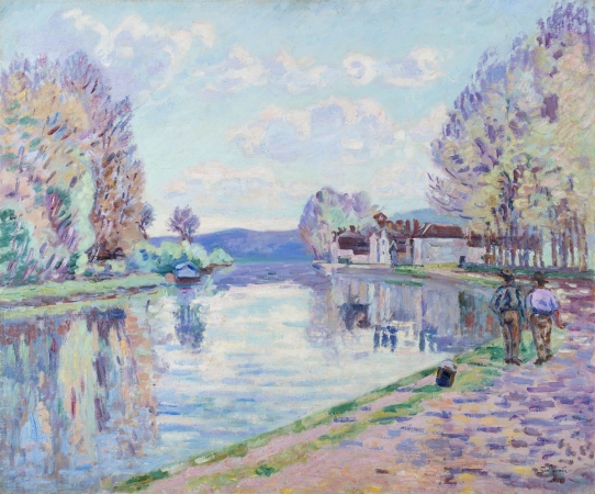 Armand GUILLAUMIN (1841-1927), La Seine à Samois, ca. 1898, huile sur toile, 60 x 73 cm. © MuMa Le Havre / Charles Maslard Armand GUILLAUMIN (1841-1927), La Seine à Samois, ca. 1898, huile sur toile, 60 x 73 cm. © MuMa Le Havre / Charles Maslard