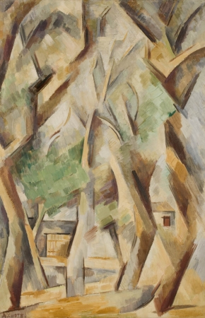 André LHOTE (1885-1962), Les arbres à Avignon, ca. 1909-1910, huile sur toile, 81,5 x 54,3 cm. © MuMa Le Havre / Florian Kleinefenn — © ADAGP, Paris, 2013