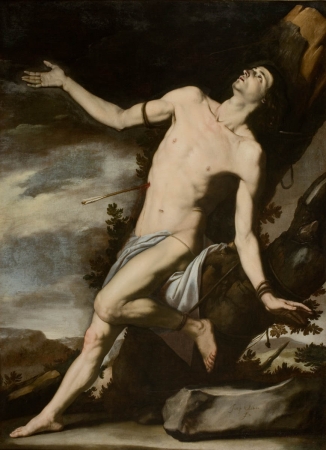 Jusepe de RIBERA (1591-1652), Saint Sebastian, oil on canvas, 226 x 173.5 cm. © MuMa Le Havre / Florian Kleinefenn