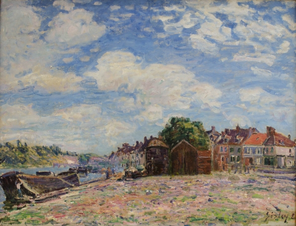 Alfred SISLEY (1839-1899), Le Loing à Saint-Mammès, 1885, huile sur toile, 55 x 73,2 cm. © MuMa Le Havre / David Fogel