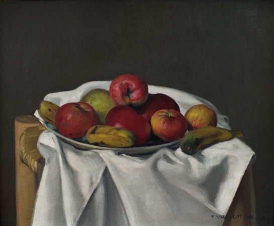 Félix VALLOTTON (1865-1925), Nature morte aux pommes, 1910, huile sur toile, 38 x 46 cm. © MuMa Le Havre / David Fogel