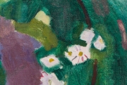 Autoportrait coloré et fleuri