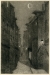 Gaston Prunier, La Rue d’Édreville, Eau-forte tirée de l’album À travers Le Havre, effets de soir et de nuit, , Le Havre,1892 bibliothèque municipale. © Le Havre