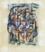 Reynold ARNOULD (1919-1980), Big Boy (Camille Renault), étude n° 18, 1949, aquarelle et gouache sur papier, 18,5 x 16 cm. Collection Rot-Vatin. © cliché S. Nagy