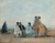 Eugène BOUDIN (1824-1898), Scène de plage à Trouville, ca. 1862-1863, huile sur carton parqueté sur chêne, 22,5 x 29,1 cm. Legs Eugène Boudin, 1899. © Honfleur, musée Eugène Boudin / Henri Brauner