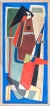 Reynold ARNOULD (1919-1980), Composition, vers 1951, pigments sur chaux, 149,5 x 67,8 cm. Le Havre, musée d’art moderne André Malraux, don Marthe Arnould, 1981. © 2019 MuMa Le Havre / Charles Maslard