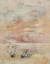 Eugène BOUDIN (1824-1898), Coucher de soleil au bord de la mer, ca. 1888-1895, huile sur bois, 27,5 x 21,5 cm. © MuMa Le Havre / Florian Kleinefenn