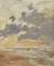 Eugène BOUDIN (1824-1898), Grand ciel, ca. 1888-1895, huile sur bois, 26,8 x 21,8 cm. © MuMa Le Havre / Florian Kleinefenn