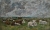 Eugène BOUDIN (1824-1898), Troupeau de vaches sous un ciel orageux, ca. 1881-1888, huile sur toile, 43,1 x 69 cm. © MuMa Le Havre / David Fogel