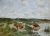 Eugène BOUDIN (1824-1898), Studies of Cows, ca. 1881-1888, oil on canvas, 43.3 x 58.4 cm. © MuMa Le Havre / Florian Kleinefenn
