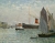 Maxime MAUFRA (1861-1918), Transatlantique sortant du port, 1905, huile sur toile, 65,5 x 81 cm. © MuMa Le Havre / Florian Kleinefenn