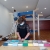 Installation du support de projection. © Claire Le Breton