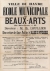 Anonyme, École municipale des beaux-arts, réouverture des cours publics, 1895, affiche. archives municipales du Havre. © Archives municipales Le Havre