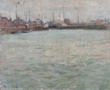 Raoul DUFY (1877-1953), Le Port du Havre, 1900, huile sur toile, 37.2 x 45.8 . MuMa musée d'art moderne André Malraux, Le Havre, achat avec l’aide du Fonds régional d’acquisition pour les musées (FRAM) de Normandie, 2013. © MuMa Le Havre / Charles Maslard © Adagp, Paris 2019