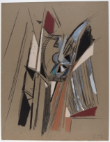 Reynold ARNOULD (1919-1980), Turbo-réacteur, vers 1958-1959, gouache, 52 x 66 cm. Le Havre, musée d’art moderne André Malraux, don Marthe Arnould, 1981. © 2015 MuMa Le Havre / Charles Maslard