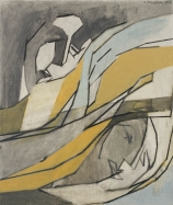 BEAUDIN André (1895-1979), La Plage , 1959 , huile sur toile, 45,5 x 38 cm. Le Havre, musée d’art moderne André Malraux, achat de la ville en 1964. © 2005 MuMa Le Havre / Florian Kleinefenn © ADAGP, Paris 2020